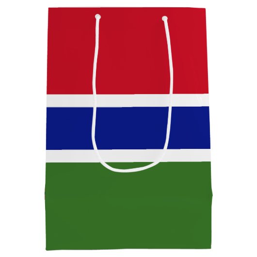 Gambiaanse vlag medium cadeauzakje (Achterkant)