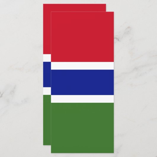 Gambiaanse vlag menu (Voorkant / Achterkant)
