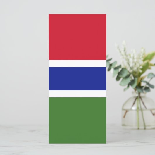 Gambiaanse vlag menu (Staand voorkant)