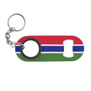 Gambiaanse vlag mini flessenopener