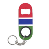 Gambiaanse vlag mini flessenopener (Voorkant)