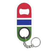 Gambiaanse vlag mini flessenopener (Achterkant)