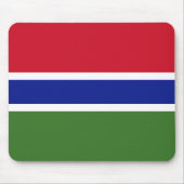Gambiaanse vlag muismat (Voorkant)