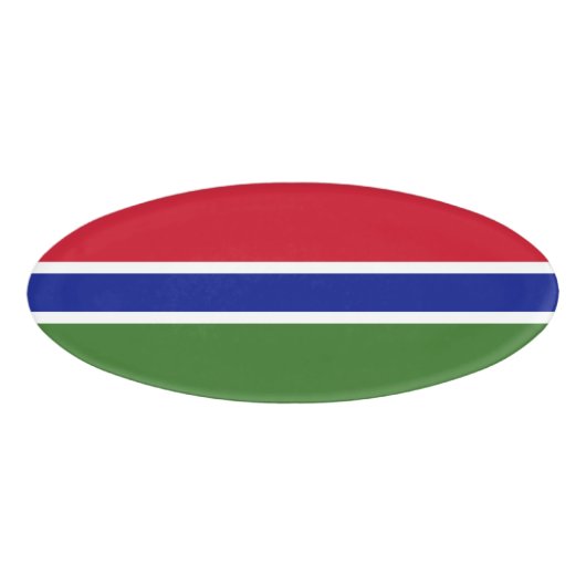 Gambiaanse vlag naambadge (Voorkant)