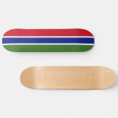 Gambiaanse vlag persoonlijk skateboard (Horizontaal)