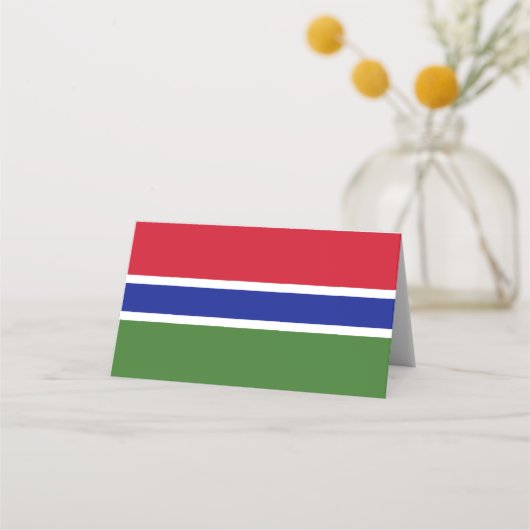 Gambiaanse vlag plaatskaartje (Voorkant)