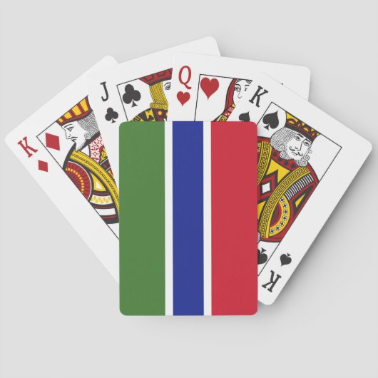 Gambiaanse vlag pokerkaarten (Achterkant)