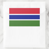 Gambiaanse vlag rechthoekige sticker (Tas)