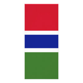 Gambiaanse vlag reclamekaart