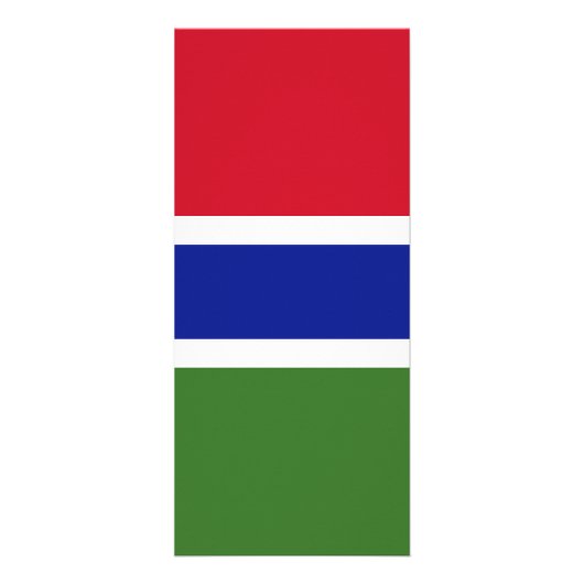 Gambiaanse vlag reclamekaart (Voorkant)