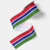 Gambiaanse vlag satijnen lint (Achterkant)