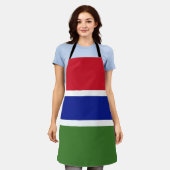 Gambiaanse vlag schort (Gedragen)