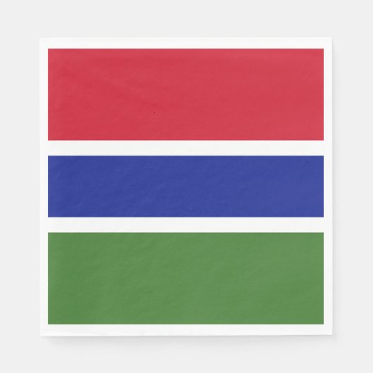 Gambiaanse vlag servet (Voorkant)