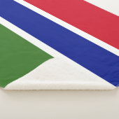 Gambiaanse vlag sherpa deken (3/4)