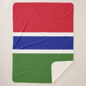 Gambiaanse vlag sherpa deken (Voorkant)
