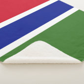 Gambiaanse vlag sherpa deken (3/4)