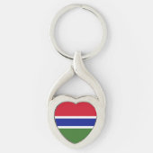 Gambiaanse vlag sleutelhanger (Voorkant)
