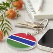 Gambiaanse vlag sleutelhanger (Voorkant Rechts)