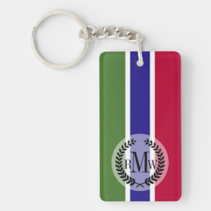 Gambiaanse vlag sleutelhanger