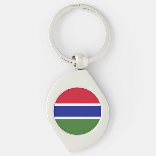 Gambiaanse vlag sleutelhanger (Voorkant)