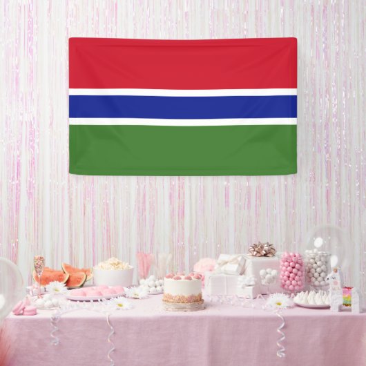 Gambiaanse vlag spandoek (Feest)