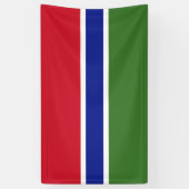 Gambiaanse vlag spandoek (Verticaal)