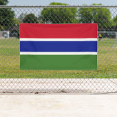Gambiaanse vlag spandoek (Insitu)