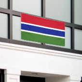 Gambiaanse vlag spandoek (Buitenkant Gebouw)