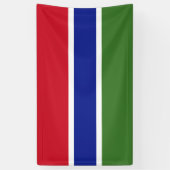 Gambiaanse vlag spandoek (Verticaal)