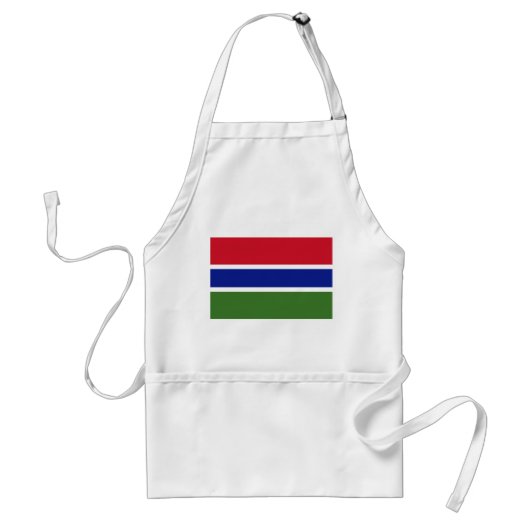 Gambiaanse vlag standaard schort (Voorkant)