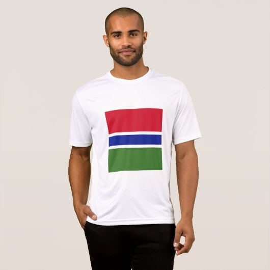Gambiaanse vlag t-shirt (Voorkant volledig)