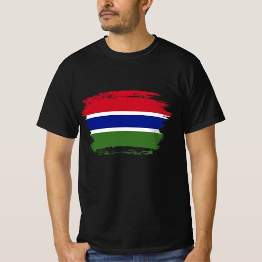 Gambiaanse vlag t-shirt (Voorkant)