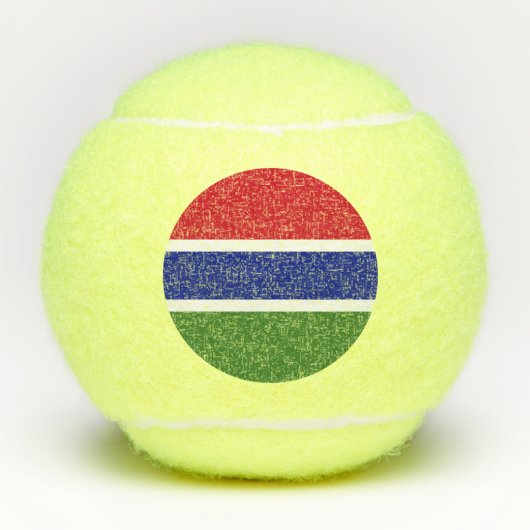 Gambiaanse vlag tennisballen (Voorkant)