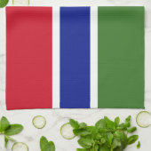 Gambiaanse vlag theedoek (Gevouwen)