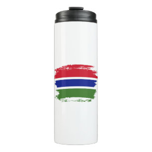 Gambiaanse vlag thermosbeker