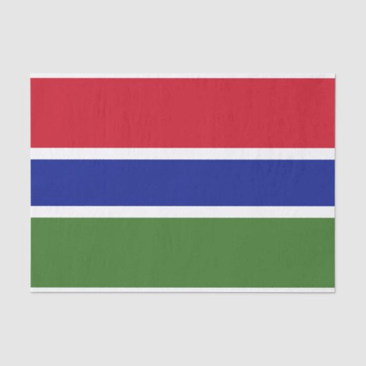 Gambiaanse vlag tissuepapier (Voorkant)