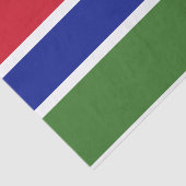 Gambiaanse vlag tissuepapier (Detail)