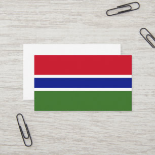 Gambiaanse vlag visitekaartje