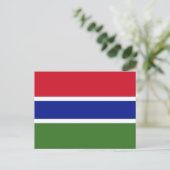 Gambiaanse vlag, vlag van Gambia Briefkaart (Staand voorkant)