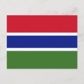 Gambiaanse vlag, vlag van Gambia Briefkaart (Voorkant)