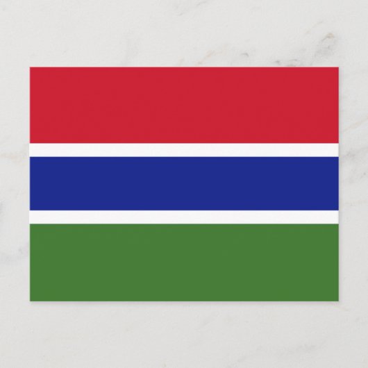 Gambiaanse vlag, vlag van Gambia Briefkaart (Voorkant)