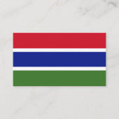 Gambiaanse vlag, vlag van Gambia Visitekaartje (Voorkant)