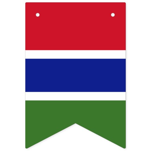 Gambiaanse vlag vlaggetjes (Eerste vlag)