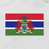 Gambiaanse vlag & wapen, Vlag van Gambia Visitekaartje (Voorkant)