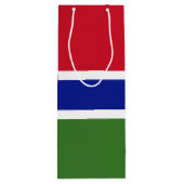 Gambiaanse vlag wijn cadeautas (Achterkant)