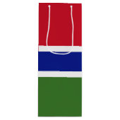 Gambiaanse vlag wijn cadeautas (Voorkant)