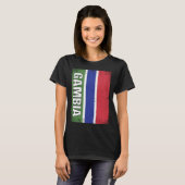 Gambian Flag Gambia T-shirt (Voorkant volledig)