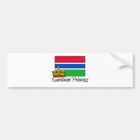 Gambian Princess Bumpersticker (Voorkant)