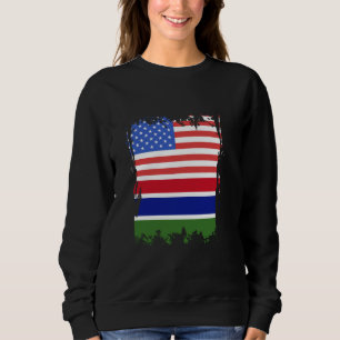 Gambische Vlag Vintage Gambiaanse Roots Gambische Trui