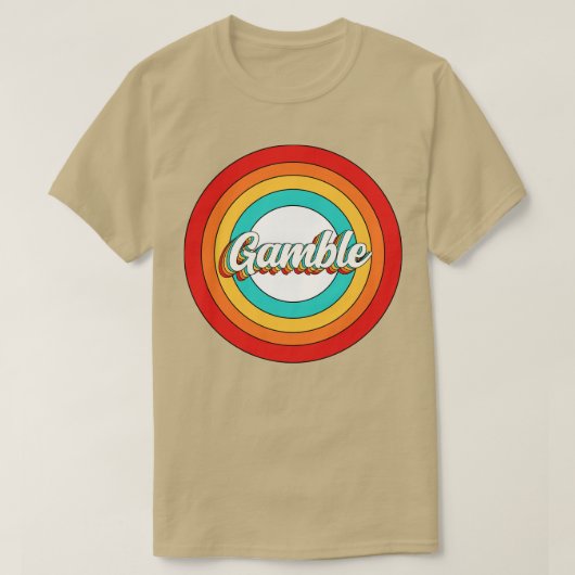 Gamble Naam Shirt  Gamble Circle (Design voorkant)